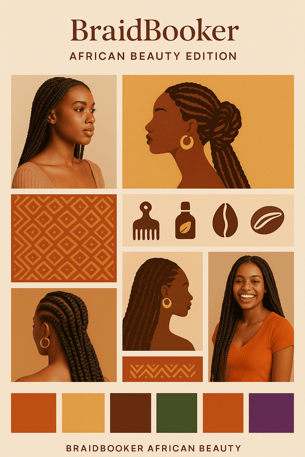 BraidBooker African Beauty — Flechtfrisuren, Styles und Haarpflege
